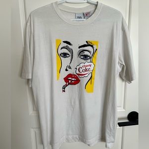 Cherry Cola Zara Graphic Tee Shirt